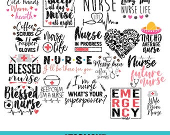 Nurse SVG Mega Bundle, Nurse Quotes SVG, Nurse Sayings, Nurse Life, Doctor Svg, Nurse Superhero, Nurse Svg Heart, Registered nurse Cricutsvg