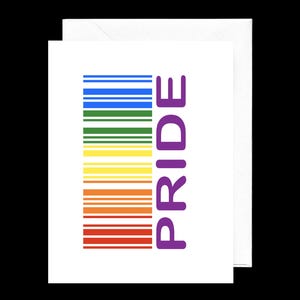 A PRIDE card to celebrate gay Pride
