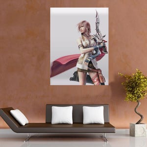 Custom Final Fantasy 13 XIII Lightning Claire Farron - 36&quot; x 24&quot; Large Wall Poster