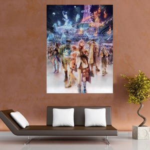 Custom Final Fantasy 13 XIII Lightning All characters - 32&quot; x 24&quot; Anime Large Poster