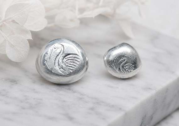 Hand Poured S999 Fine Silver Nugget, Collectible Gift (5g, 10g)