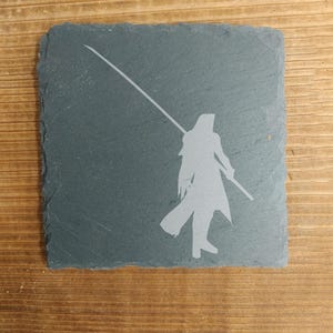 Custom Final Fantasy 7 Sephiroth | Slate Coasters | Laser Engraved Slate Coasters |Custom Wedding Gift Party Favor, Valentines Gift
