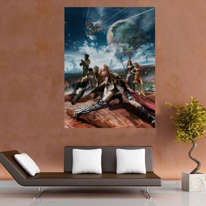 Custom Final Fantasy 13 XIII Lightning All characters - 36&quot; x 24&quot; Anime Large Poster