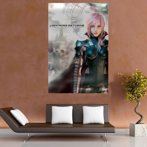 Custom Final Fantasy 13 XIII Lightning Returns - 36&quot; x 24&quot; Anime Large Wall Poster New