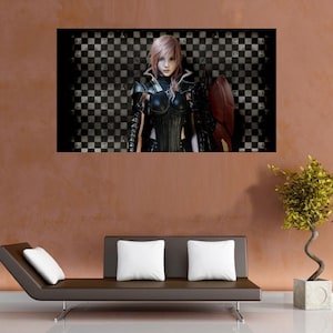 Custom Final Fantasy 13 XIII Lightning Returns - 36&quot; x 24&quot; Anime Large Wall Poster