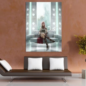 Custom Final Fantasy 13 XIII Lightning - 24&quot; x 36&quot; Anime Large Wall Poster New