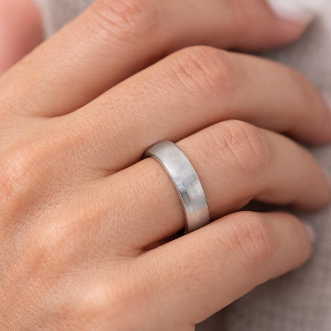 999 Fine Silver Minimalist Band Ring • Comfort Fit, 3mm 3.5mm 