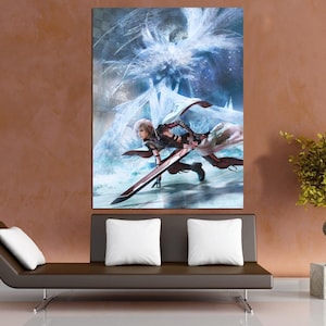 Custom Final Fantasy 13 XIII Lightning Returns - 24&quot; x 36&quot; Anime Large Wall Poster New