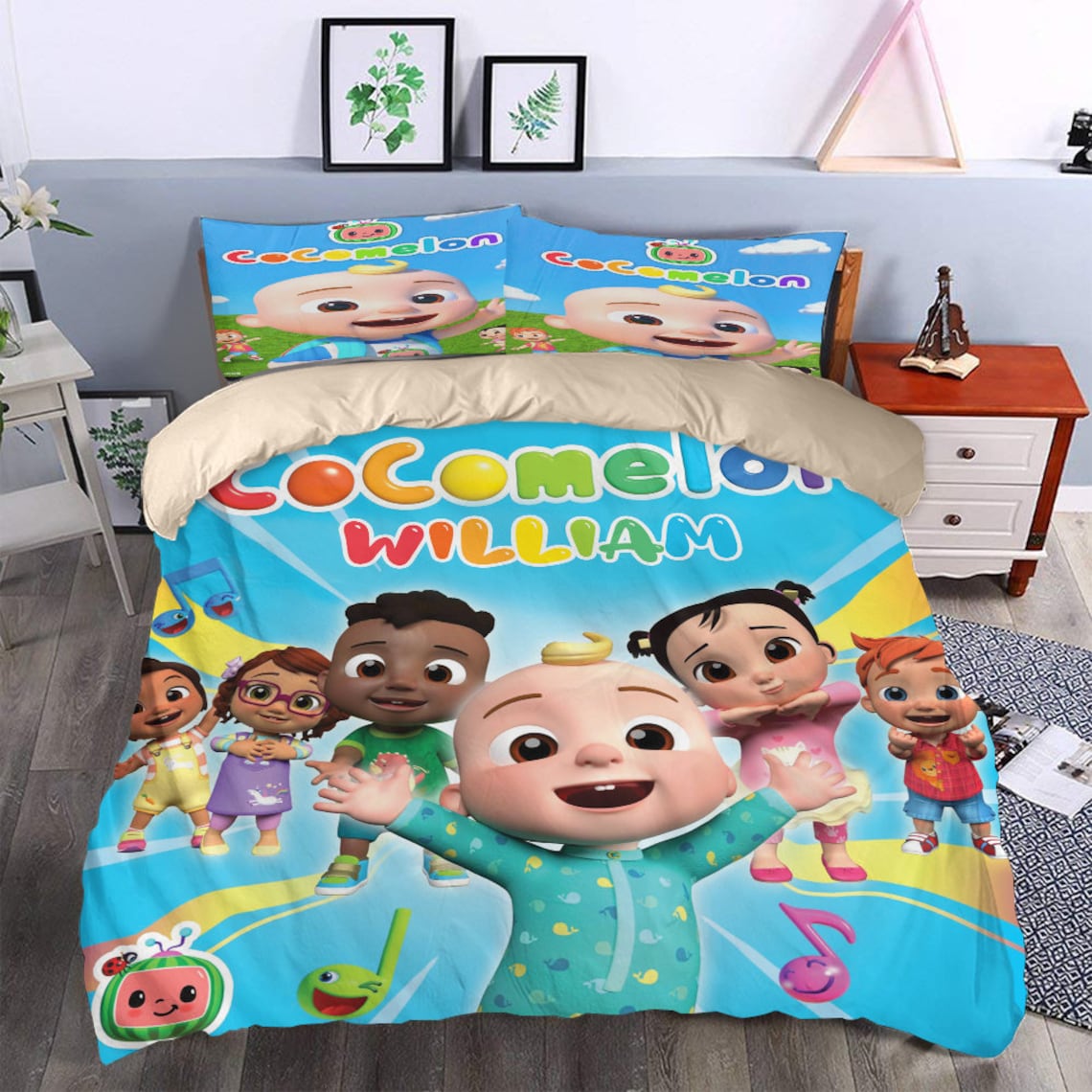 Bedding Set Fleece Blanket Etsy