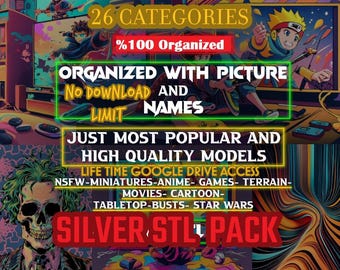 3D STL Files Unlimited STL Mega Pack: Kickstart your 3D printing journey