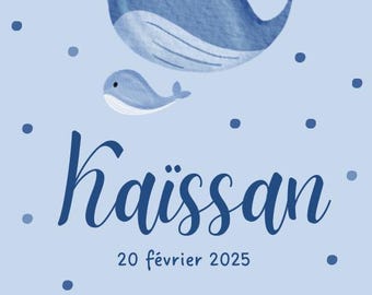 Carte de voeux pour naissance