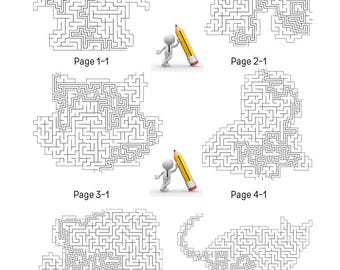 Printable Kids Activity Pages. Fun Coloring Book, Mazes, and Learn to Write Worksheets!