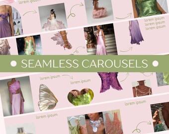 Instagram Carousel Template - Social Media Posts (Canva Editable, 45 Pages)