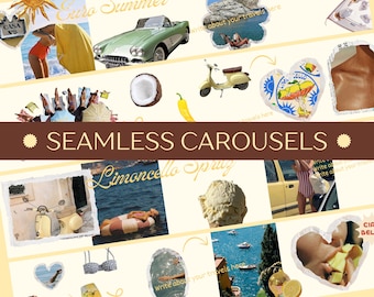 Instagram Carousel Template – Travel Theme, Canva Editable (Digital Download)