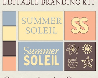 Canva Premade Branding Kit • Logo, Fonts, & Mood Board Templates (Digital Download