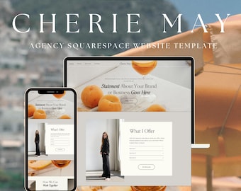 Marketing Agency, Social Media Manager Squarespace Website Template, 7.1