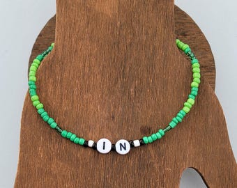 Pulsera elástica de la amistad con cuentas inspirada en Stray Kids / Yang Jeongin "I.N."