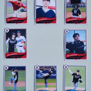 Pacote de cards de beisebol de Kim Seungmin | Cartões fotográficos não oficiais do Stray Kids K-pop