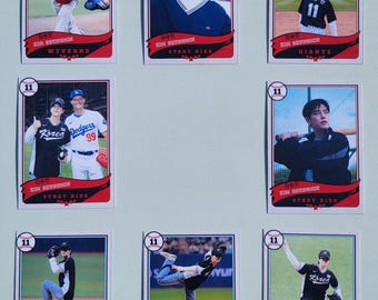 Paquete de tarjetas de béisbol de Kim Seungmin / Tarjetas fotográficas no oficiales de K-pop de Stray Kids