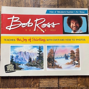 Vintage Bob Ross book 1986 1st Ed. Teaches the Joy of Painting