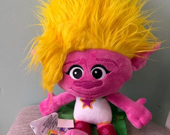Trolls von DreamWorks großes Franco Plüsch 59 cm groß mit Fahne