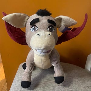 Shrek 2 Dronkey plush stuffed animal 21” long tail to head 12” tall by DreamWorks Donkeys baby