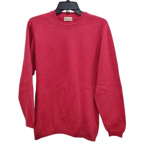 Campbell&#39;s of Beauly Men&#39;s Women&#39;s Unisex Vintage Red Wool Angora Grandpa Sweater Made in Scotland Size UK 36