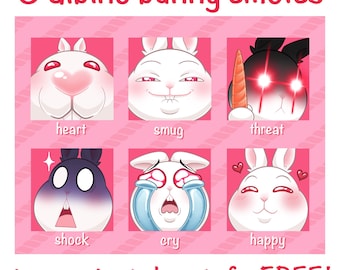 Emote del coniglio albino