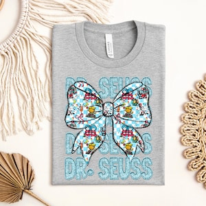 Dr Suess Coquette Bow DTF, Lesetag DTF, Weiterlesen Amerika DTF Dr.Suess day dtf, Book Lovers dtf, dtf Transfer