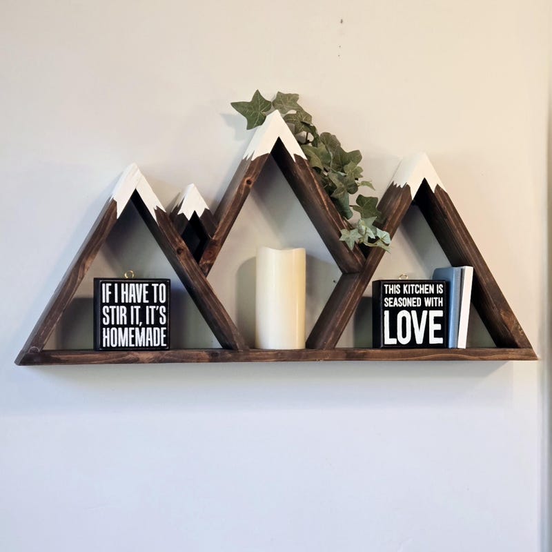 Stunning Abstract Theme Shelves With Geometric Designs image