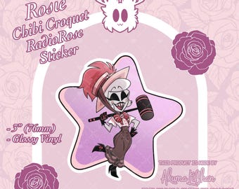 PREORDER Chibi Croquet Rosie RadioRose Sticker