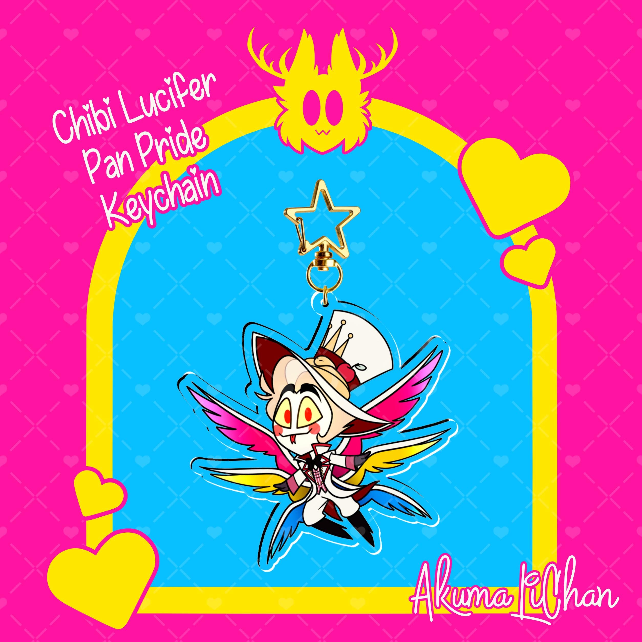 小物 Lucifer Chibi Lucifer Pan Pride Keychain - Etsy