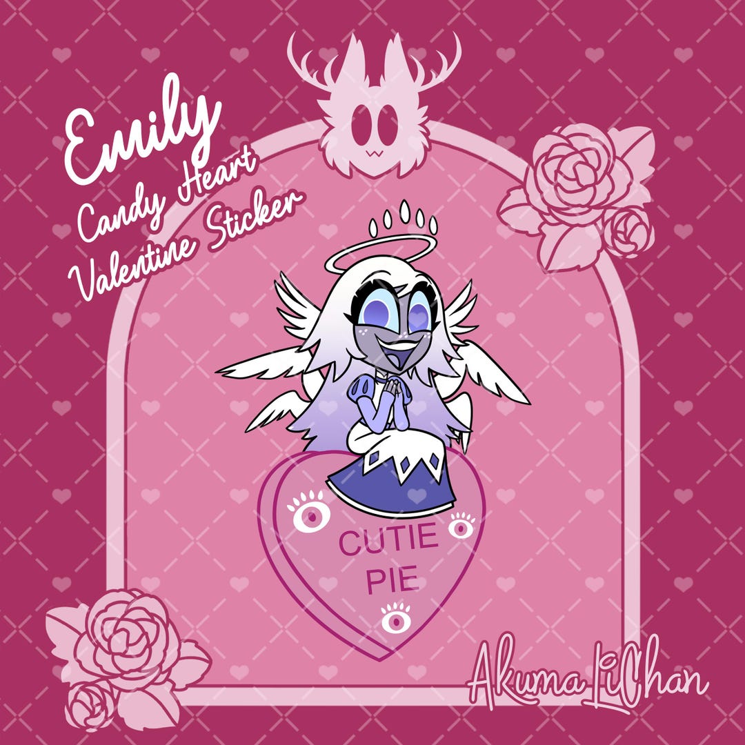 Chibi Emily Valentine Candy Heart Sticker - Etsy