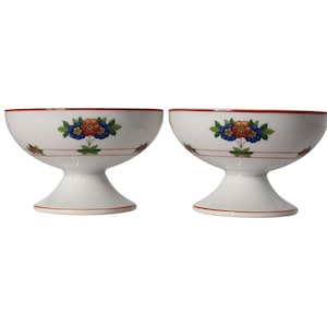 Vintage Syracuse China &quot;Canterbury&quot; Dessert Dish – Footed Coupe Style