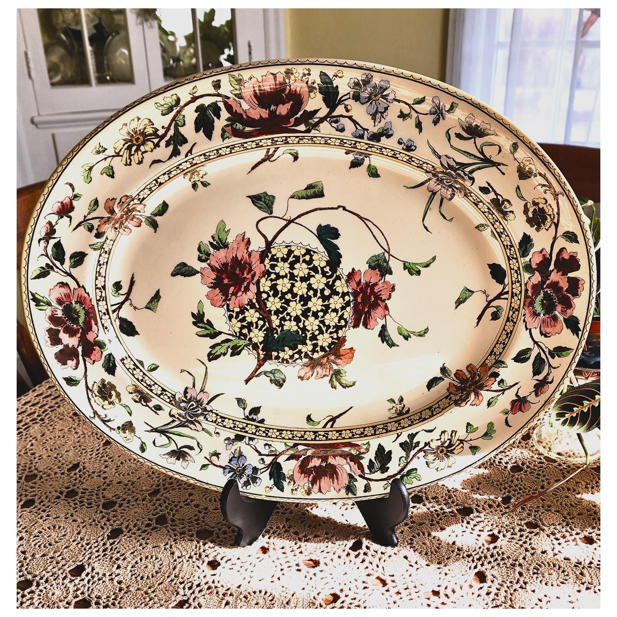 【BURSLEM】アンティーク　プレート BURSLEM】アンティーク プレート 【公式通販】