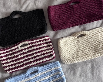 Crocheted Clutch Bag: Handmade Prototype, Unique Design, Discounted Price
