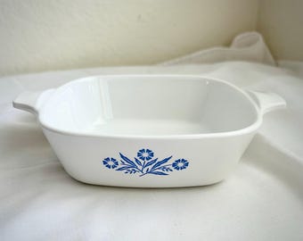 CORNING WARE ヴィンテージ ブルー コーンフラワー キャセロール