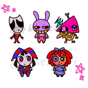 TADC The Amazing Digital Circus Phone Charms!!