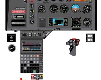 Airbus AS350 A.Star Helicopter Cockpit Training Poster - Flight Schools, Pilots, Enthusiasts