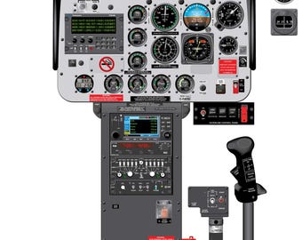 Bell 407 Helicopter Cockpit Training Poster - Flight Schools, Pilots, Enthusiasts