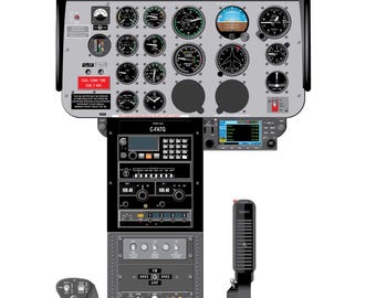 Bell 206B Jetranger Helicopter Cockpit Training Poster - Flight Schools, Pilots, Enthusiasts