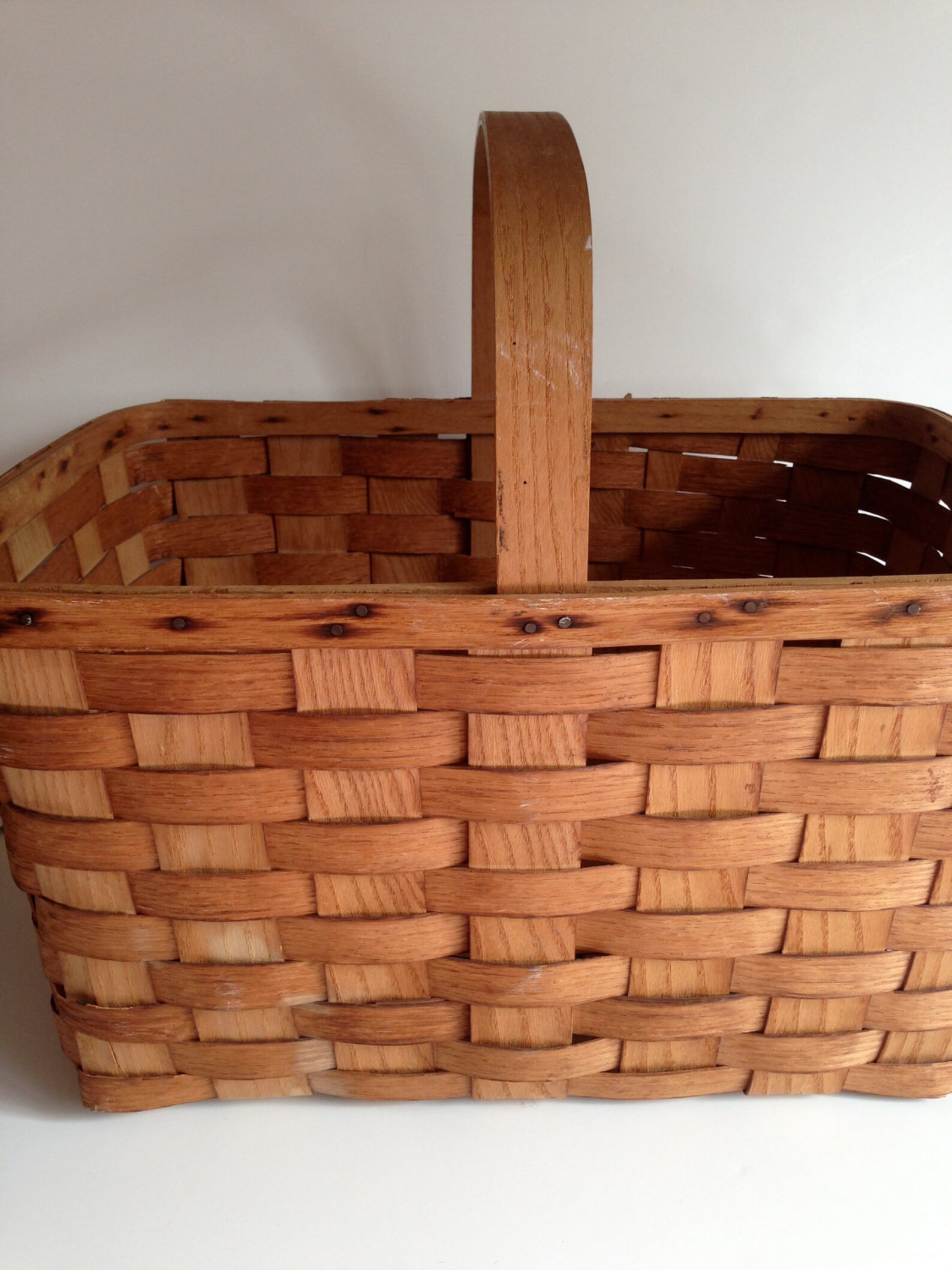 Vintage Putney Vermont Basketville Gathering Basket Etsy
