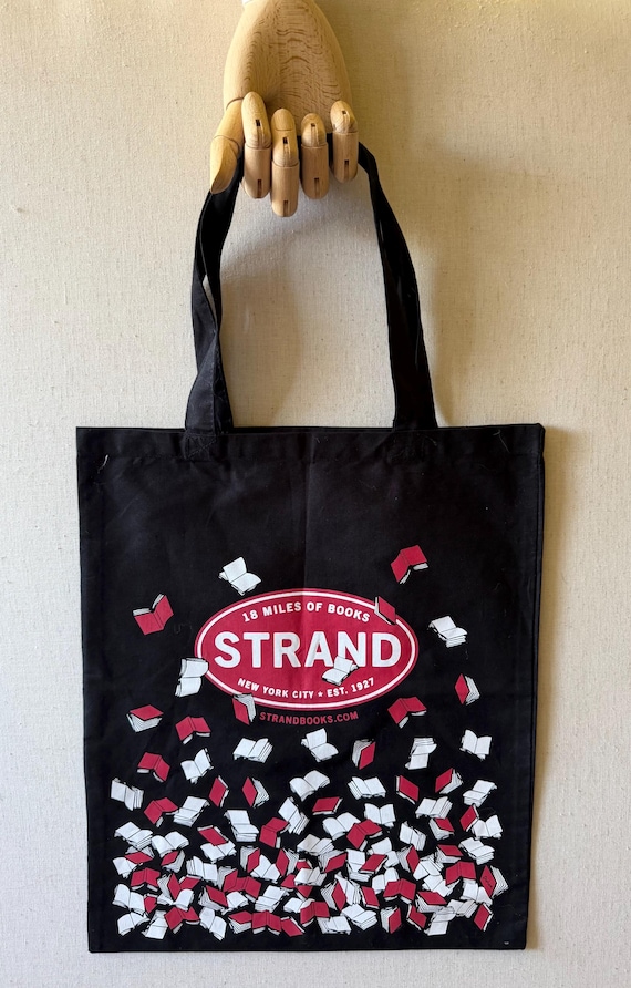 Strand Bookstore Canvas Tote Bag | 18 Miles of Books | New York City Literary Book Tote | Literary Goods