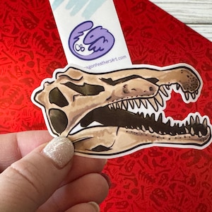 Dinosaur Skull Sticker - Spinosaurus