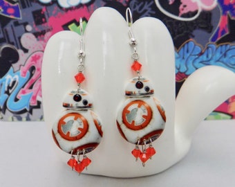 Star Wars The Force Awakens BB8 Dangle Earrings