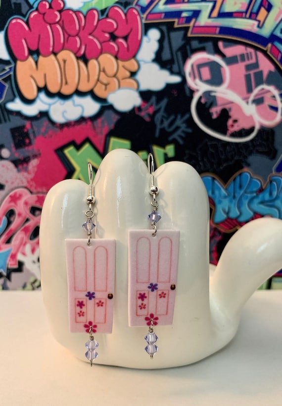 Disney S Monster S Inc Boo S Door Dangle Earrings Etsy