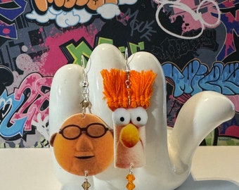 Muppets Bunsen Honeydew and Beaker Dangle Earrings