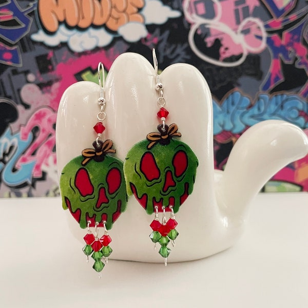 Evil Queen's Poison Apple Dangle Earrings