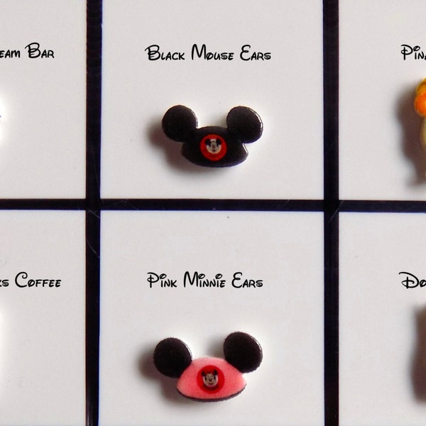 Disney Parks or Food Floating Locket Origami Inspired Charms