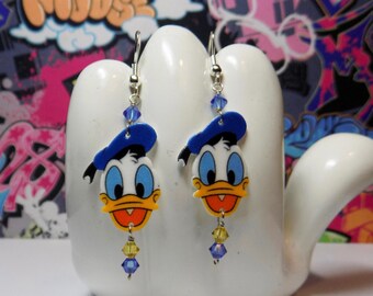 Donald Duck Dangle Earrings